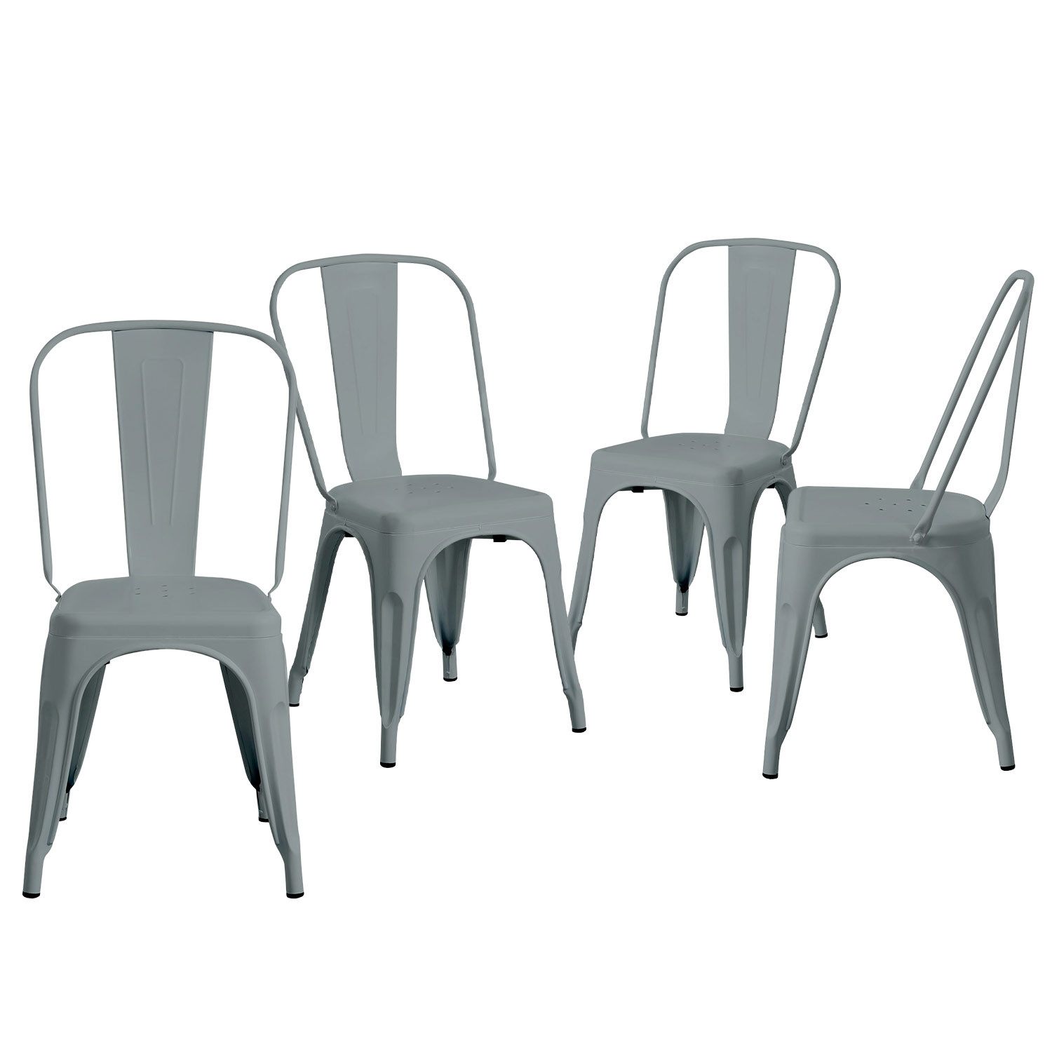Pack 4 Sillas Industriales Strong 45x54x85cm Thinia Home Sillas de Comedor 1